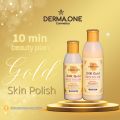 Derma One 24K Gold Skin Polish 200ml – Professional Skin Polisher for Face & Body | Instant Glow & Whitening | For All Skin Types. 