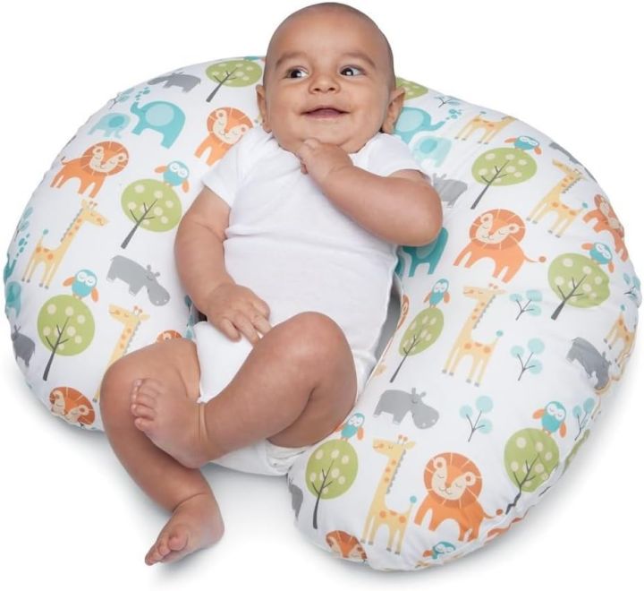 Nursing Pillow for Infants 0+ Months, Ergonomic Shape with Miracle Middle Insert - Nursing Pillow and Baby Nest for Breastfeeding and Bottle Feeding
