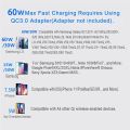 60W Wireless Charger for iPhone 13 12 11 X XR XS Fast wireless Charging Dock for Samsung Xiaomi Huawei Phone Qi charger wireless. 