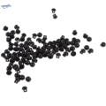 100pcs 6mm Black Round Domed Buttons Sewing Doll Eyes Nose. 
