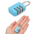 Multifunctional Mini Number Lock 3 Digit Durable Password Lock Anti-theft Solid Color Alloy Padlock Suitcase. 