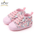 I Love Daddy&Mummy Baby Girls Shoes Cute Unicorn  Bbay Girl Sneakers First Walk Shoes. 