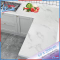 Online Karachi 60x200cm Wall Paper Waterproof Heat Resistant Self Adhesive Anti Oil Kitchen Wallpaper Marble Sheet for Kitchen. 