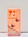Redmi Note 13 Girls Back Cover - Girls Back Cover - Fancy Flower Butterfly Covers - Redmi Note 13 Back Cover. 