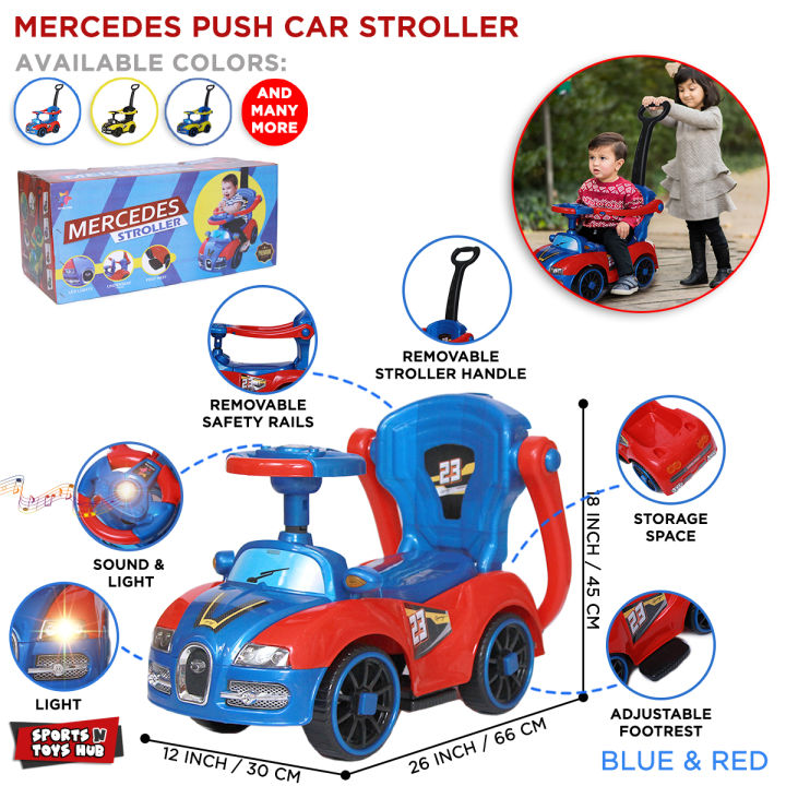 Mercedes stroller ride on best sale