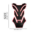 AK-15 Motorcycle Fuel Tank Pad Black with Red Outline Motorcycle decals sticker. 