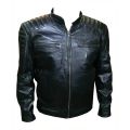 leather jacket - strips style - 100% original leather - water resistant. 