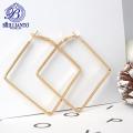 Square Earrings For Girls and Women Golden and Silver drop Simple Stylish New Design Korean Low price. 