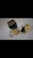 doodh pilai glass/ wedding accessories/ wedding glass/ glass with tray-black. 