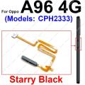 Fingerprint Sensor Flex Cable For OPPO A92 A92S A96 A98 4G 5G Side On OFF Power Buttons Touch Sensor FingerPrint Flex Ribbon. 