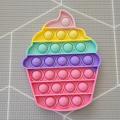 Cup Cake Pop Fidget Toys Push Pop Bubble Fidget Sensory. 