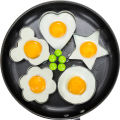 4Pcs Egg Mold Fried Egg Cooking Mold Shaper Stainless Steel Kitchen Pan cake Mould Ring 4 Piece set. 