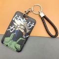 Anime Naruto Key Holders Keychain Akatsuki Kakashi Plastic Card Cover Student Cosplay Accessory Gifts. 
