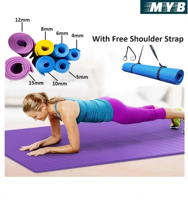 10mm Best Quality Yoga Mat for Women and Men Daraz.pk