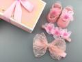 【VisioN Shop】headband+socks baby gift box newborn babies birthday 0-12month baby girl headwear. 