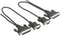 Belkin Serial File Transfer Cable - Null Modem Cable - DB-9, DB-25 (F) to DB-9, DB-25 (F) 3 Meters Cable. 