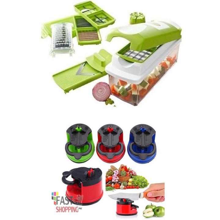 Deal of 2 - Swifty Sharp Knife Sharpener & Nicer Dicer Plus