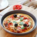 9 inch round shape Pizza Pan NonStick FOR microwave Carbon Steel Baking Pan, DIY Air Frayer Mould Accessories, Dishes Trays, Microwave Oven Pans, Kitchen tools and Accessories, Pizza Maker Plate, Pizza Molding Pot. 
