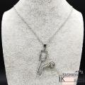IK Fashion - Stethoscope Pendant Necklace for Women Cute Heart Medical Tool Link Chain Nurse Doctor Medical Student Jewelry. 
