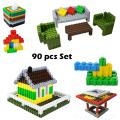 90 pcs - Small Pack Bricks Blocks Toys for Kids Children Colorful Plastic Educational Building Block Models for Kids. 