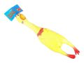 Rooster Shrilling Rubber Chicken Fun Toy 6 & 12 inch. 