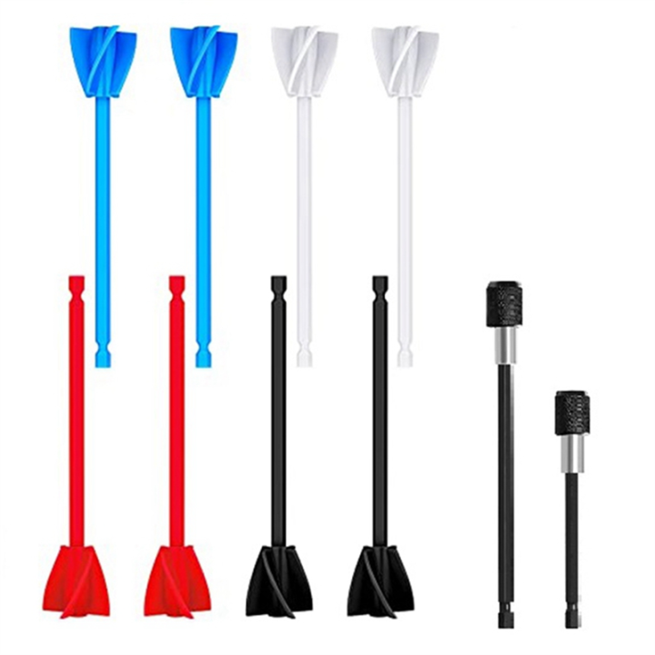 10Pcs Resin Mixer Paddles Mixer Drill Attachment for Resin, Paint, Silicone, Ceramic Glaze Mixing