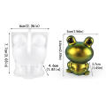 Frog Resin Mold | Cartoon 3D Frog Mold Table Decoration | Resin Mold Animal Candle Mold Silicone Mold For Resin Candle Mold Clay Mold Handmade Candle Mold Body Soap Mold 3D DIY Silicone Candle Molds. 
