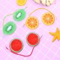 Gel Eye Mask Remove Black Eye Bags Fruit Cooling Mask Cosmetic Ice Compress Eye Mask Gel Sleep Eye Protection. 