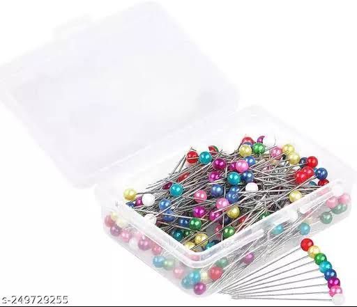 Stainless Multi Colors Hijab Pins (70 pins box) Size 1.5Inch Hijab Pins-Stoller Pins-Burka Pins-Scarf Pins