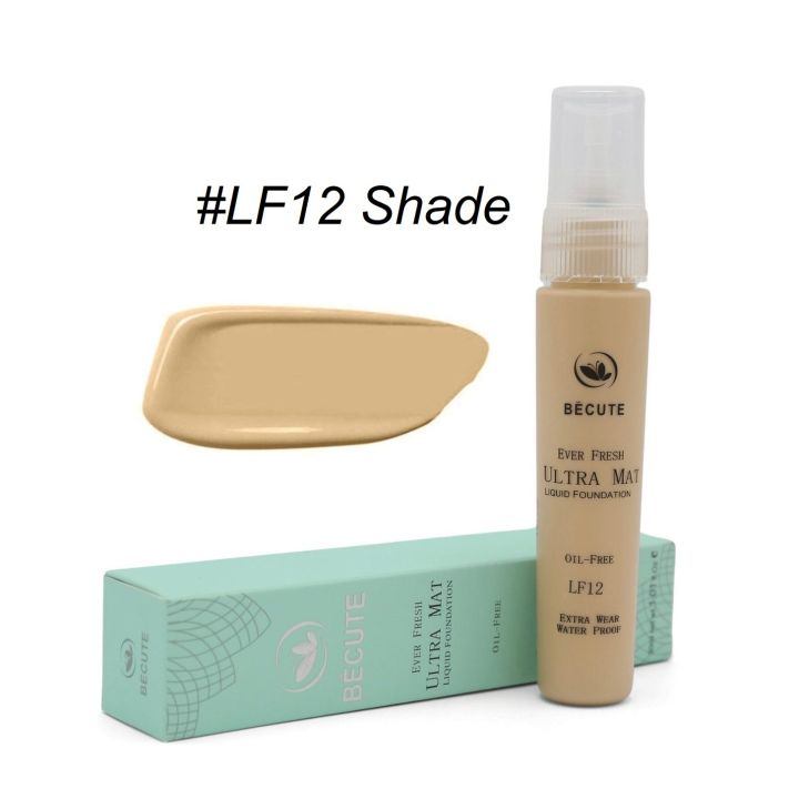 Becute Cosmetics Ultra Matt Liquid Foundation Oil Free #LF12