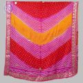 Traditional Multani Multicolour Pure Silk Chunri Dupatta. 
