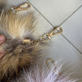 Naturally Fashion Fox Tail Keychain Wolf Tail Fur Tassel Bag Tag Black And Brown Charm Keyring Pom Pom Holder Strap Chain Gifts. 