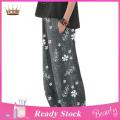 Trendygirl Baggy Trousers Mid Waist Flower Pattern Mid-Rise Pants. 