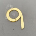 Self Adhesive 3D Number Stickers 0-9 Number Sticker Metal Building Floating Exterior House Apartment Cabinet Mailbox Numbers. 
