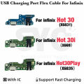 Good quality For Infinix Hot 30 Hot 30i X669 Hot 30 Play X6835 USB Charging Board Dock Port Flex Cable Supports fast charging. 