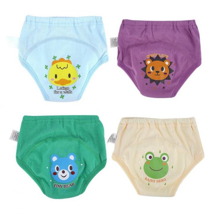 NYT%204Pc%20/%20Baby%20Boys%20Training%20Pants%20Potty%20Training%20Toddlers%20Toddlers%20Cute%20Cartoon%20Waterproof%204-Layer%20Diapers%20-%20Image%203