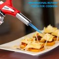 Kitchen Culinary Torch, Professional Torch Kitchen Blow Lighter Adjustable Flame with Reverse Use for Creme Brulee, Searing, Baking, BBQ (Butan Gas Not Included). 