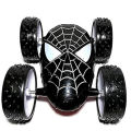 Spiderman design Push and Go Friction Powered 360 Rotating Double Sided Flip 4 Wheel Stunt Car Toy For Kids Boys Girls 360 Rotate Side Toys - Random Multicolor - Art# SS-DS Vehicle (S) - 0002. 