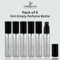 5ml Perfume Mist Spray Bottles Refillable Mini Empty Travel Clear Refillable Atomizer Glass Bottles 6pcs (5ml). 