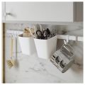 IKEA Rail with Containers and Hooks. 
