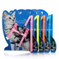 Cat Harness & Long Leash - Multi color - Random Colour. 