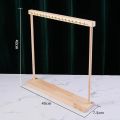 Wood Jewelry Display Stand Jewelry Pendant Necklace Earrings Stand Hook Desktop Display Holders. 