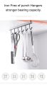 Mug Hooks Under Cabinet Hanging Holder for Mugs, Coffee Cups and Kitchen Utensils Multifunction Nail Free Hook Mug Holder Under Shelf Mug Hooks Rack Hanger Coffee Cup Holder for Kitchen. 