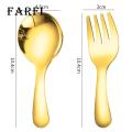 Stainless Steel Fork Spoon Set Mini Stainless Steel Baby Spoon Fork Set for Dessert Tea Soup Kitchen Utensils Polished Cutlery Set. 