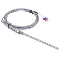 K Type Thermocouple Probe Temperature Sensor 2m Cable Wire 0~600 Degree Thermocouple Probe Stainless Steel High Temperature Sensor 2-12 inch rod. 