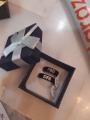 CUSTOMIZE 2 BLACK NAME RING (PERFECT GIFT TO SEND YOUR WIFE , HUSBAND , FIANCE OR ANY ONE). 