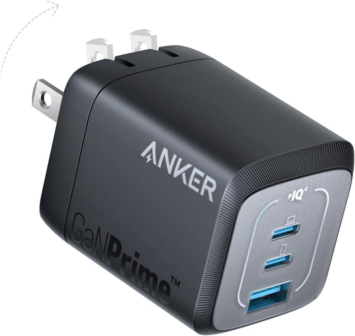 Anker Prime 67W USB C Charger, Anker GaN 3-Port Compact Fast PPS Wall Charger, For MacBook Pro/Air, Pixelbook, iPad Pro, iPhone 15/14/Pro, Galaxy S23/S22, Note20, Pixel, Apple Watch | Anker 67W GaN Prime Fast Adapter 2C+U | A2669 | Anker 67W Charger |