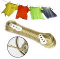 Wet Cloth Laundry Rope| Metal Cloth Drying Wire| Nylon Wire Line for Drying/Hanging Clothes With 2 Free Plastic Hooks| Anti-Rust Wire Washing Rope kapray Tangney wali rasi dori tar. 