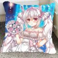 Azur Lane Pillow Ship Mother Lafite Anime Surrounding Pillow Two-Dimensional Pillowcase Men and Women Birthday Gift Cushion. 