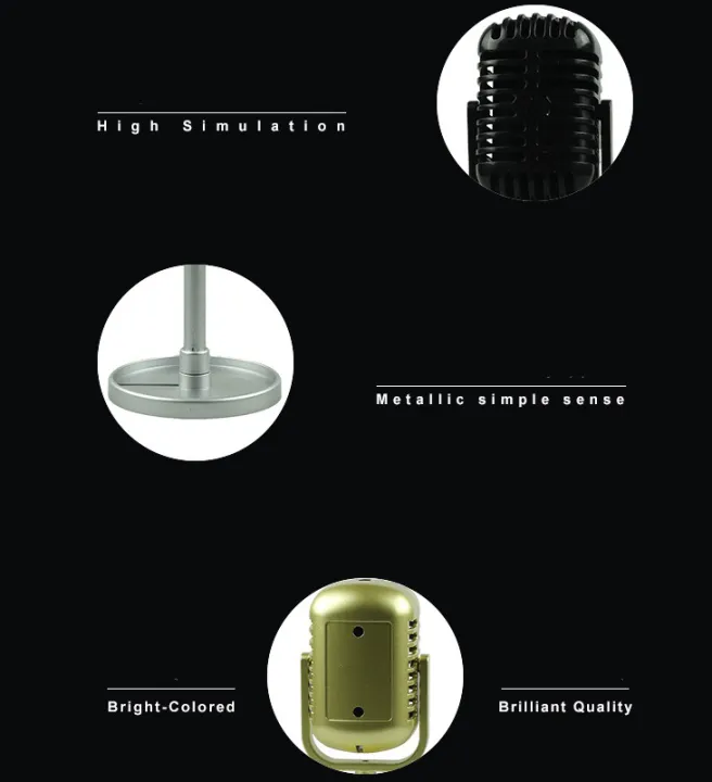 Juenndy%20Classic%20Retro%20Dynamic%20Vocal%20Microphone%20Vintage%20Style%20Mic%20Universal%20Stand%20Compatible%20Live%20Performance%20Karaoke%20Studio%20Recording%20-%20Image%204